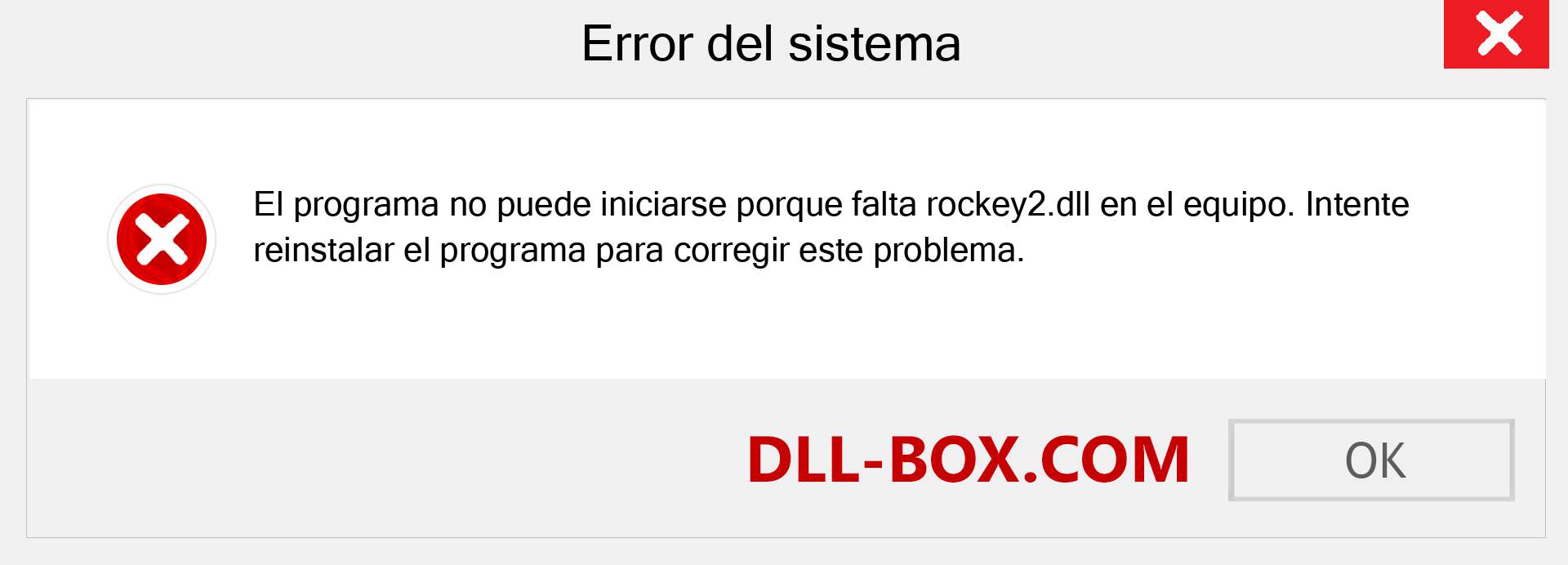 ¿Falta el archivo rockey2.dll ?. Descargar para Windows 7, 8, 10 - Corregir rockey2 dll Missing Error en Windows, fotos, imágenes