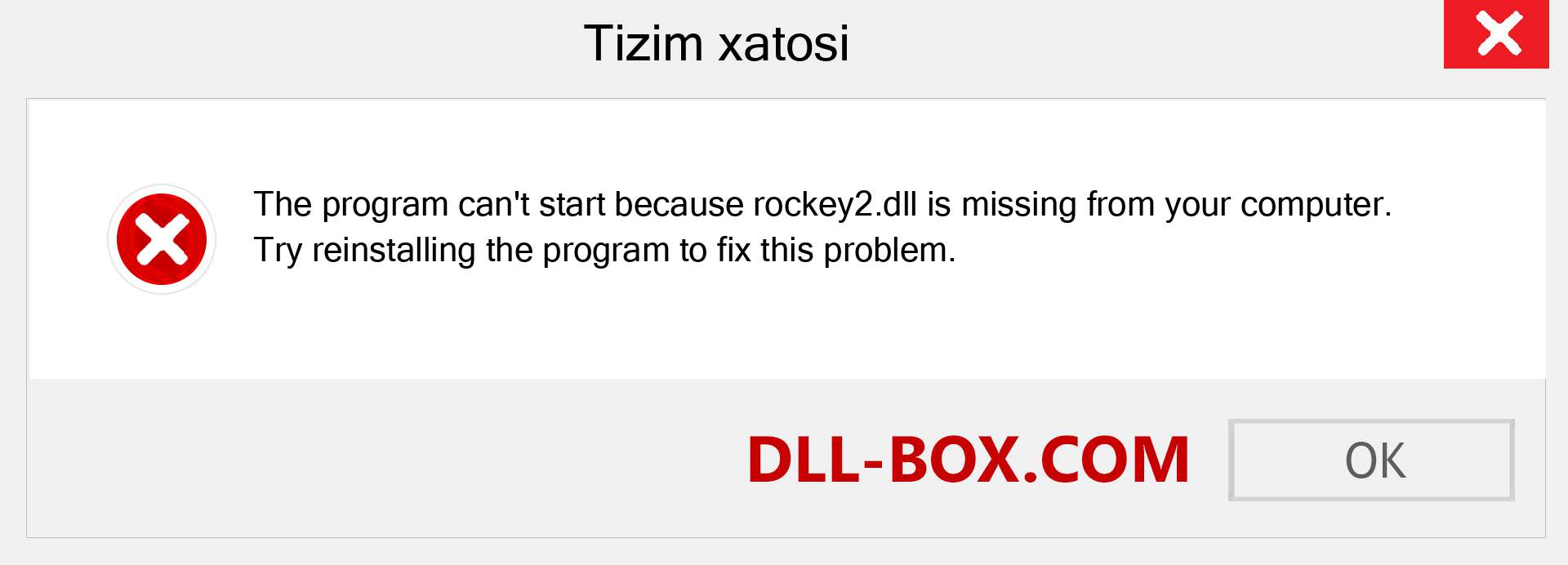 rockey2.dll fayli yo'qolganmi?. Windows 7, 8, 10 uchun yuklab olish - Windowsda rockey2 dll etishmayotgan xatoni tuzating, rasmlar, rasmlar